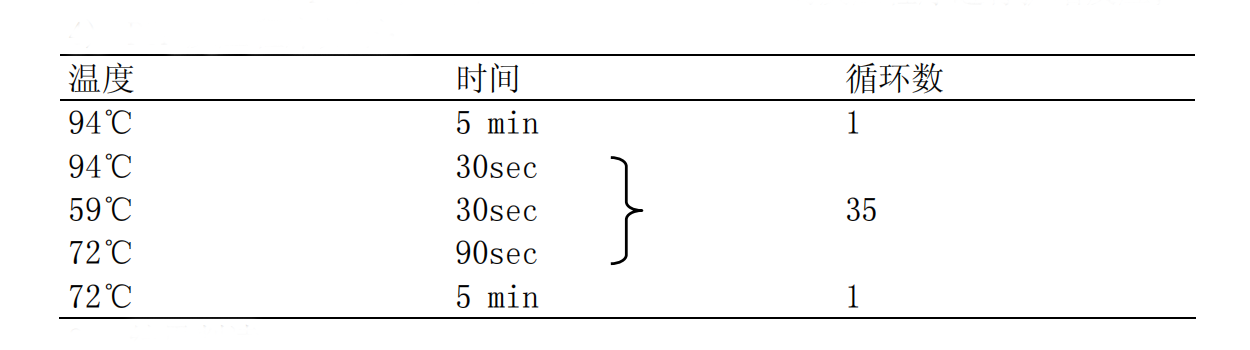 EPEC-STEC-EHEC多重PCR檢測(cè)試劑盒PCR反應(yīng)程序